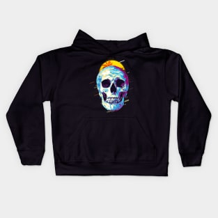 Skull retro80s Kids Hoodie